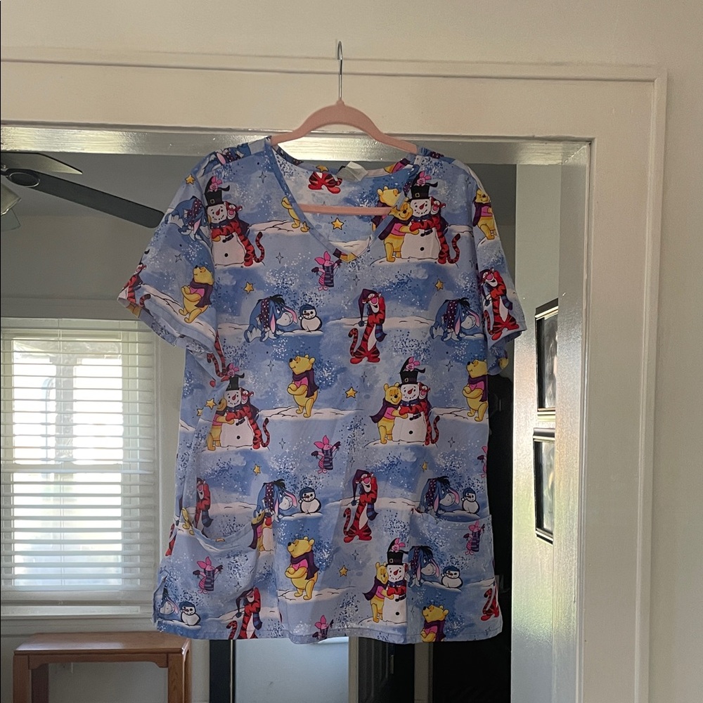Disney Women's Character Print Top - Light Blue